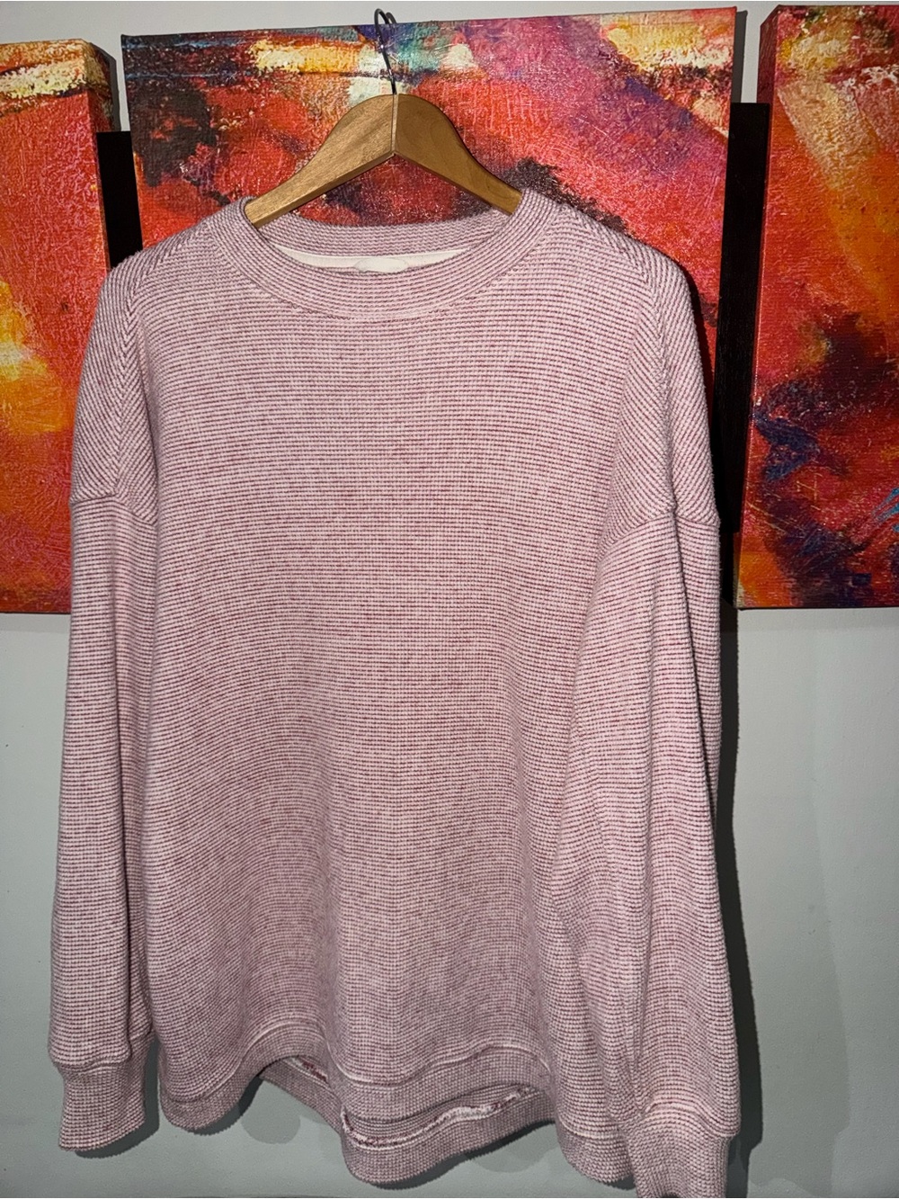 Aerie Getaway Waffle Sweatshirt. Size: M